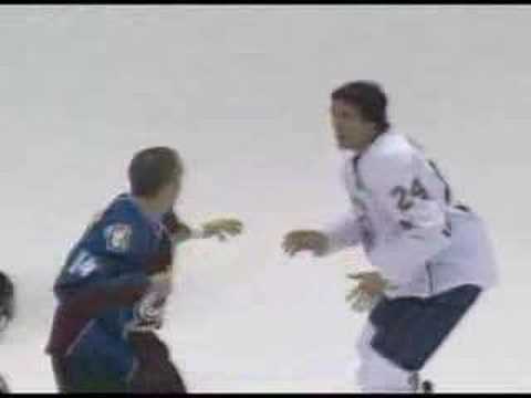 Steve Staios vs Ian Laperriere