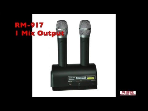 RSQ RM 917RM 942 Karaoke Microphone rechargeable wireless microphone System