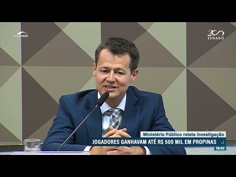 A CPI, promotor diz que jogadores ganhavam até R$ 500 mil em propina