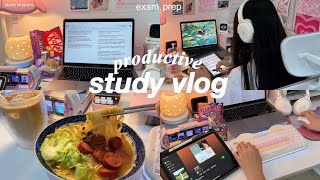 Productive Study Vlog 📚 midterm exam week prep, 5am productive day, lots of studying ft. Slax Reader