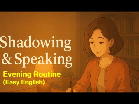 Evening Routine to Relax – English Shadowing, Listening & Speaking Practice (B1-B2)