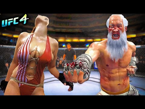 Old Bruce Lee vs. Beautiful Antagonist (EA sports UFC 4)