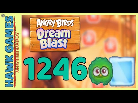 Angry Birds Dream Blast Level 1246 - Walkthrough, No Boosters