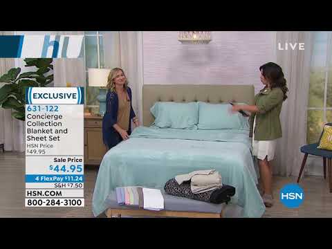 Concierge Collection Blanket and Sheet Set