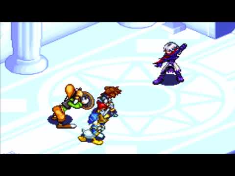 Kingdom Hearts Chain of Memories (GBA) Cutscene #63 Replica Riku Escapes