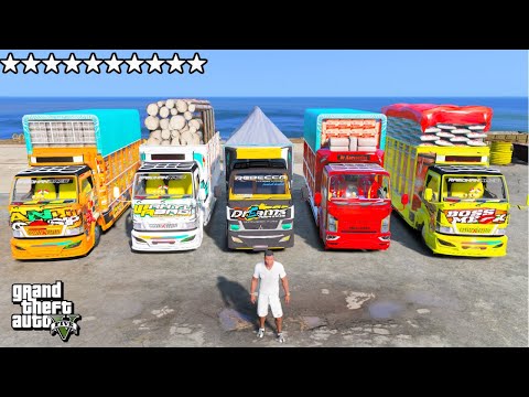 AKU KUMPULKAN TRUK CANTER MODIFIKASI FULL MUATAN PALING KEREN di GTA 5