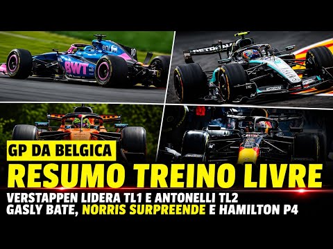 VERSTAPPEN E ANTONELLI LIDERAM SESSÕES | HAMILTON EM 4º | NORRIS SURPREENDE E GASLY BATE FORTE