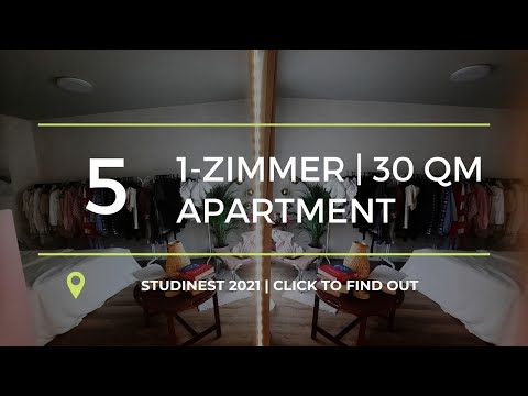 Studinest Apartment TYP 9 | 30 qm | Einrichtungsbeispiel