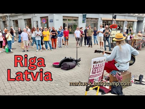 Busking in RIGA - 6 Songs!