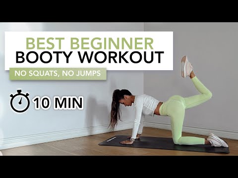 10 MIN BEST BEGINNER BOOTY WORKOUT | Get A Round & Lifted Bubble Butt (No Squats) | Eylem Abaci