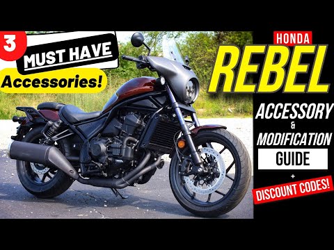 New Honda Rebel 1100: 3 Must Have Accessories with Discount Codes!