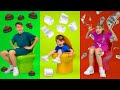 Triple Color Toilet Challenge With Vania Mania Kids