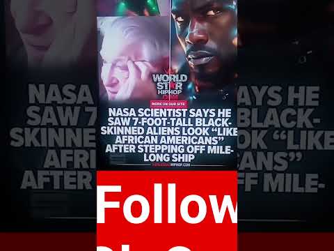 Nasa Scientists says he saw a 7ft tall black alien after stepping of a mile long ship😱😂🤣#nasa #alien