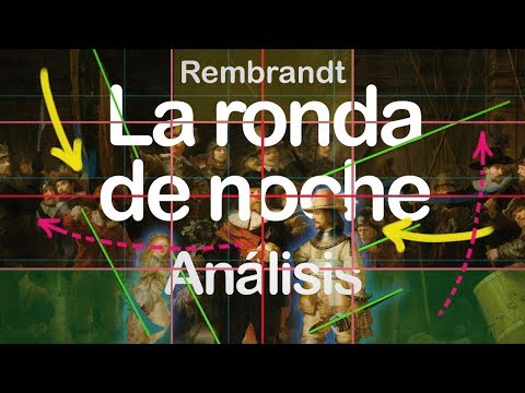 Análisis de "La ronda de noche" de Rembrandt -composición, color, símbolos. etc.-