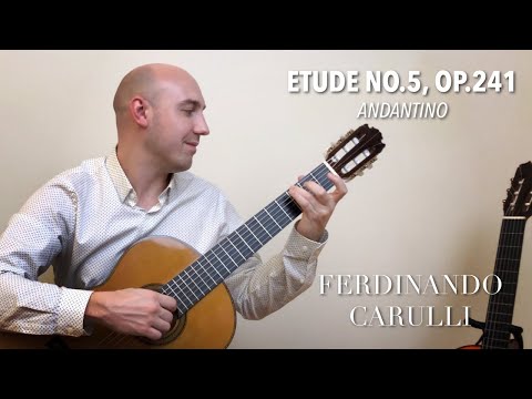 Carulli - Etude No.5, Op.241 Andantino | Classical Guitar | Played by Jonathan Richter