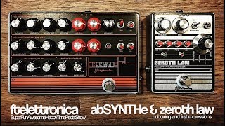 Video thumbnail for ftelettronica abSYNTHe & Zeroth Law - Unboxing and First Impressions by TheSuperFunAwesomeHappyTimePedalShow