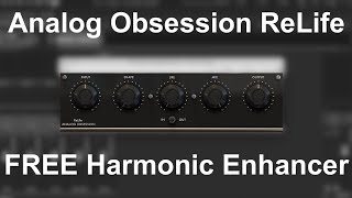 Video thumbnail for ReLife by Analog Obsession - Free Vitalizer Harmonic Enhancer Plugin Vst Demo Test (2022) by Julian Doe