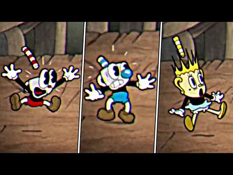 Cuphead Vs. Mugman Vs. Ms.Chalice Fright Comparison - Cuphead DLC