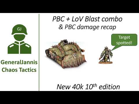 Plagueburst Crawler + Lord of Virulence combo PBC+LOV- GeneralJannis -   New WH40k 10th edition