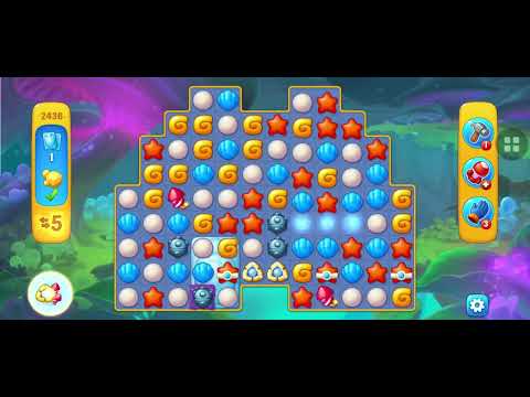 FishDom Hard Level 2436 #fishdom #fishdomgame #minigames #fishdomminigames #hardlevel #2436