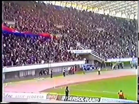 Hajduk - Waregem 1986 (atmosfera prije početka utakmice)