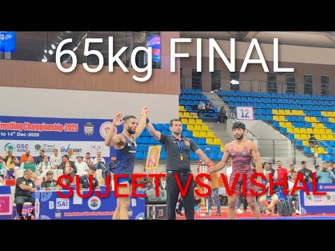 SUJEET KALKAL LAH (HARYANA ) VS VISHAL RAILWAY !! 65kg FREESTYLE WRESTLING MEN'S FINAL MATCH 2025 !