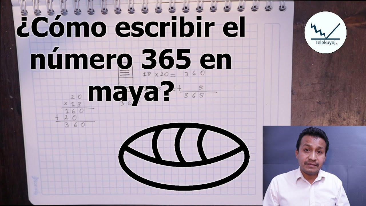 ¿Cómo se escribe el número 365 en numeración maya