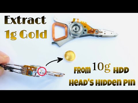 You Can Extract 1g Gold from 10g HDD Head's Hidden Pin