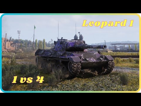 Leopard 1. 11k dmg, 10 kills. 1 vs 4.