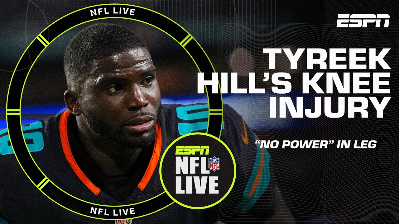 Panthers LB Nic Scourton tears ACL in practice + Tyreek Hill's knee injury update | NFL Live