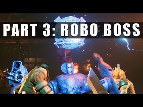 Final Fantasy 7 Remake Walkthrough Part 3 - Full Mako Reactor robot boss fight