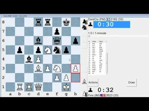 Bullet Chess #76: 9 games in the ICC 1-minute pool