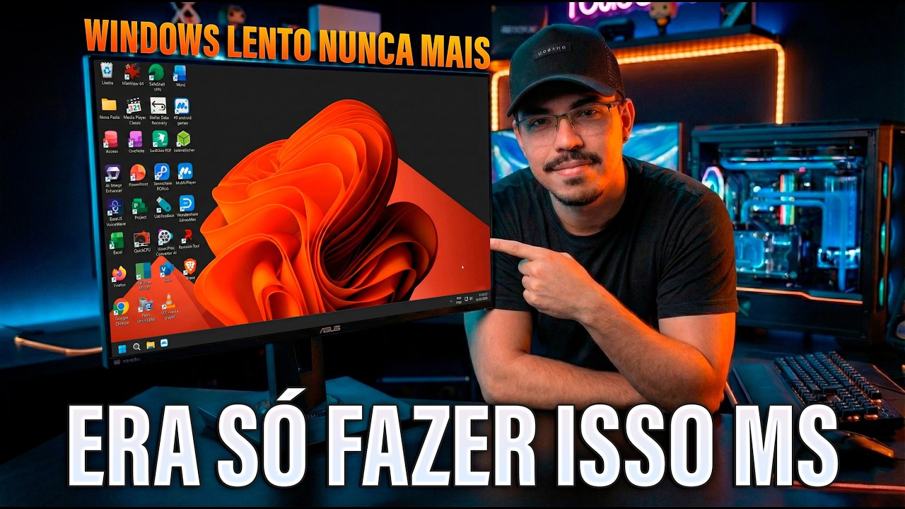 FIM DA LENTIDÃO! 🚀 Como transformar seu Windows 11 PESADO em ULTRA LEVE (Sem Formatar)