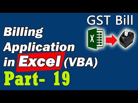 Billing Application in Excel VBA Part-19