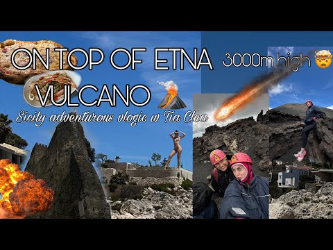 ON TOP OF VULCANO ETNA 3000m 🌋🤯 Sicily adventurous vlogic w Tia Clea
