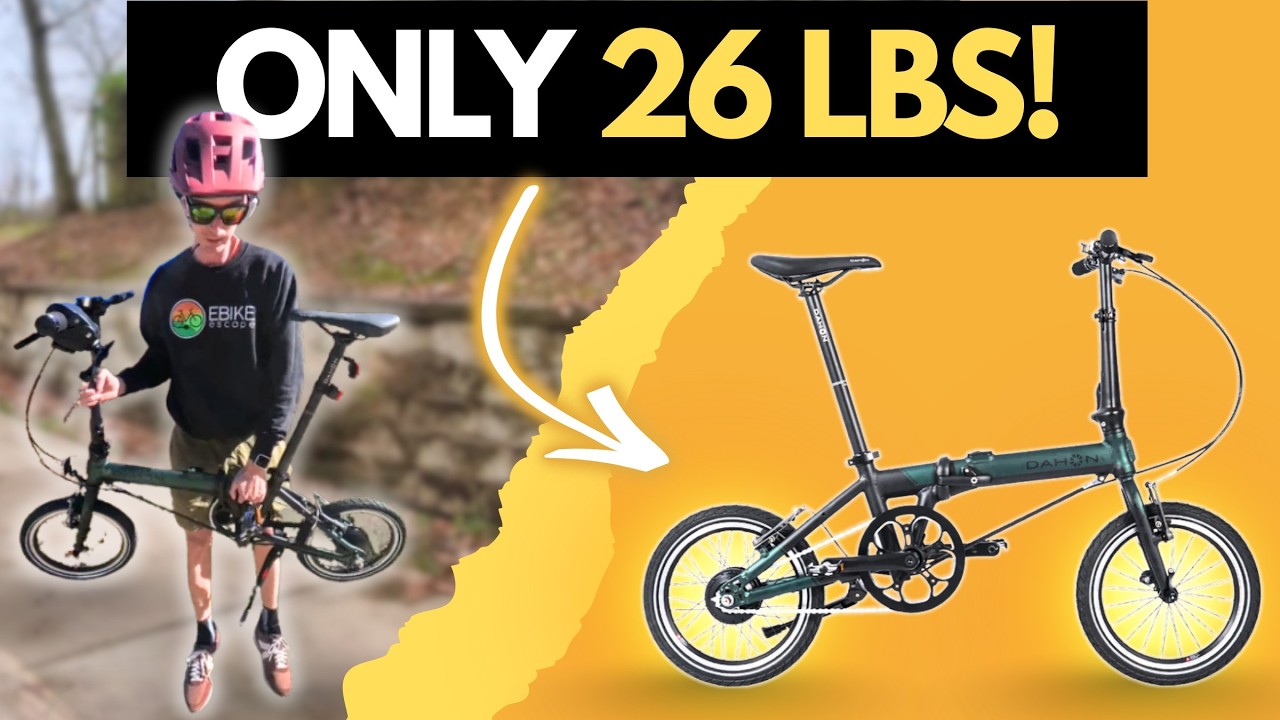 The Lightest Folding Ebike I've EVER tested! (26 lbs) | Dahon K-Feather Review