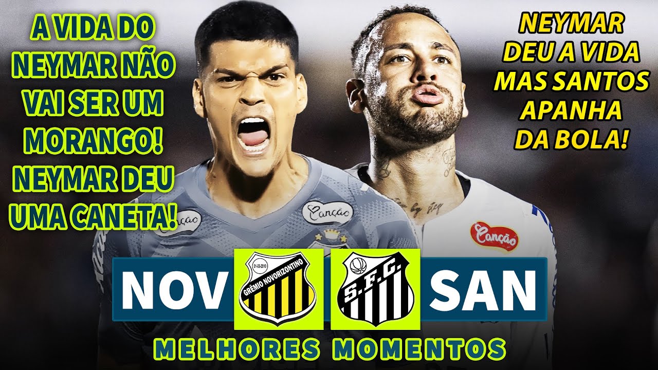 NEYMAR DEU UMA LINDA CANETA E APANHOU MUITO | Novorizontino x Santos | Melhores Momentos | Paulistão