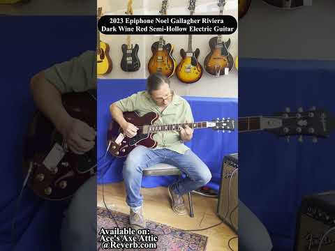 2023 Used Epiphone Noel Gallagher Signature Model Riviera Semi Hollow Electric Guitar w OHSC ~ Oasis image 25