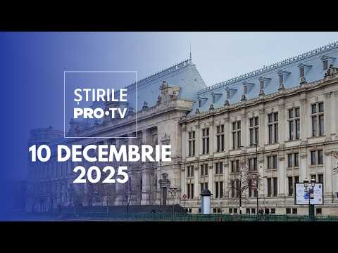 Știrile PRO TV - 10 Decembrie 2025 | Recorder, ample dezvăluiri despre sistemul de justiție