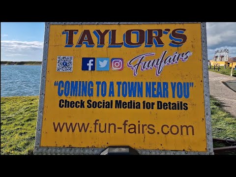 Fleetwood, Sunken Car Park. Taylors Fun Fair - April 2024
