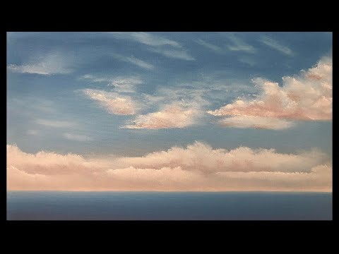 #489 The best brush's to paint believable clouds in acrylic