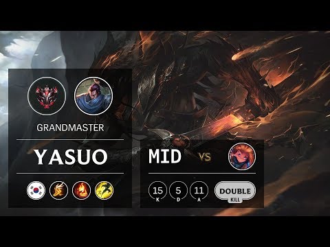 Yasuo Mid vs Zoe - KR Grandmaster Patch 9.8