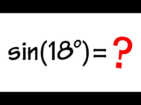 Finding the exact value of sin(18 degrees)