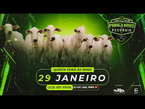 36° Leilão Virtual Parceiros da Pecuária, DOIS VIZINHOS/PR - 29/01/2026 19:00h