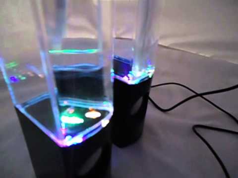 Boxe PC cu joc de apa si LED www.lutek.ro