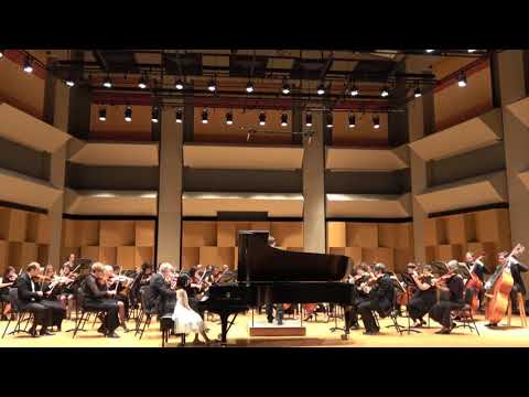 Memories!  Sophia Liu plays Beethoven's Fifth Piano Concerto（ a fragment ）at the age of 8