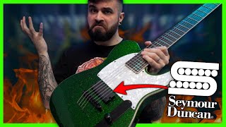 Video thumbnail for STUPIDLY Heavy Pickups!! (Seymour Duncan MortalCoil 7 String Demo) by Andrew Baena