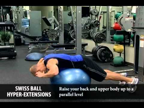 Swiss Ball Hyper Extensions. Amazing Low Back Exercise.