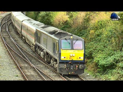Trains & Rail Activity in Drogheda Station, Ireland - 27 October 2023