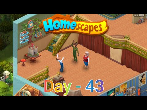 Homescapes Gameplay | Day 43 | Room Renovation Continues 🛋️ Robbie Arrives with a Surprise! 🎁